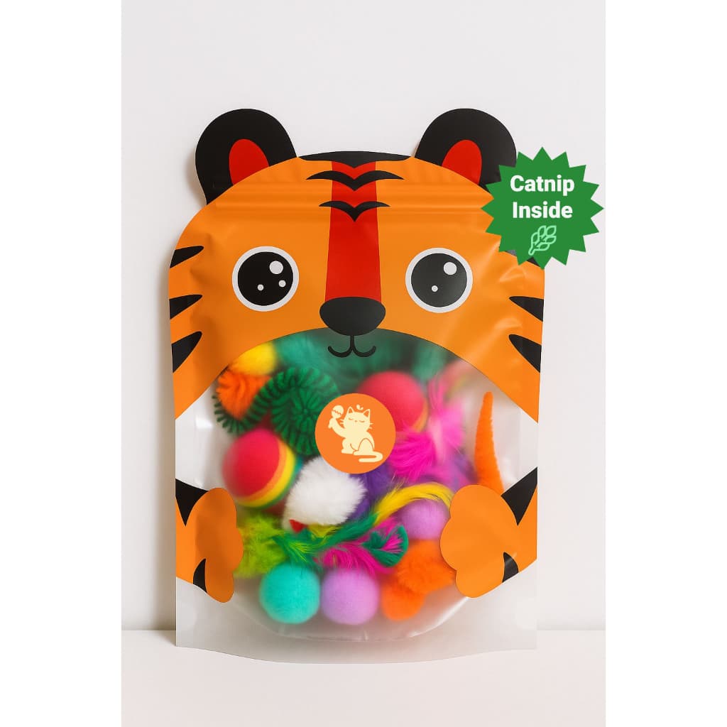 | Kit Mambogato | 6un Kit Brinquedos Gatos Filhotes Adultos Bolinha Ratinho Molinha Funny Worm