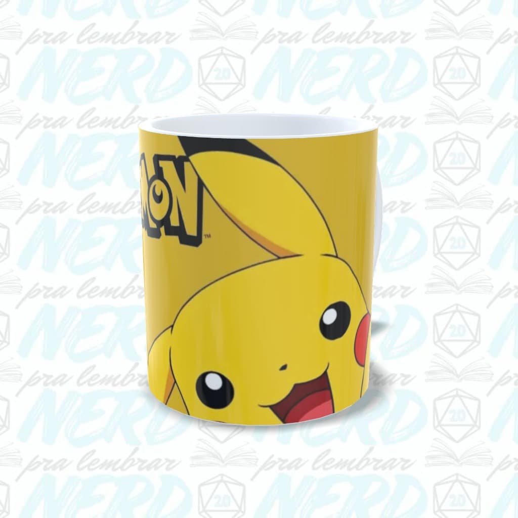 Caneca Pokémon Porcelana branca 325ml | Nerd Pra Lembrar.