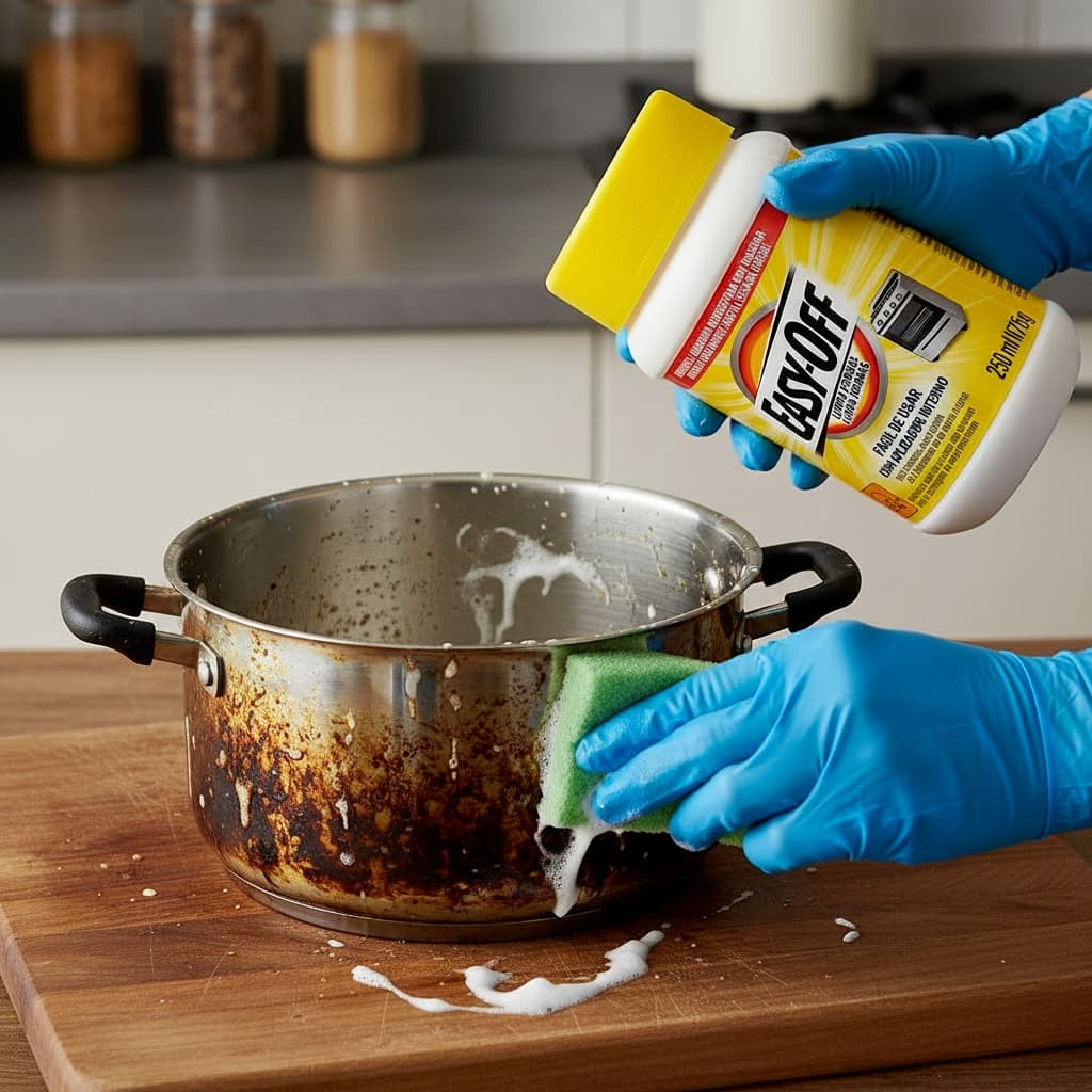 Limpa Forno  e Grelhas 250ml Easy-Off Pasta Desengordurante Potente Limpeza Pesada Sem Esforço