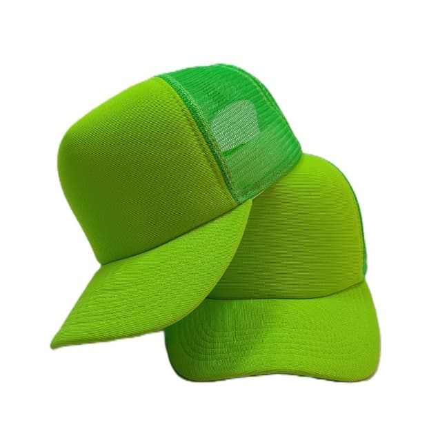 Bone Trucker Tela Verde Limão Unissex Casual Barato