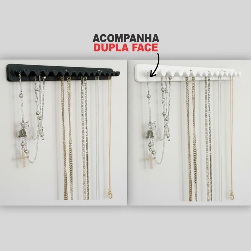 Porta Joias De Coração Organizador De Bijuteria De Parede Kit Com Até 5 Unidades