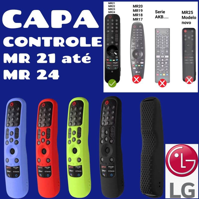 Capa De Silicone Controle Remoto LG Smart Magic 2021
