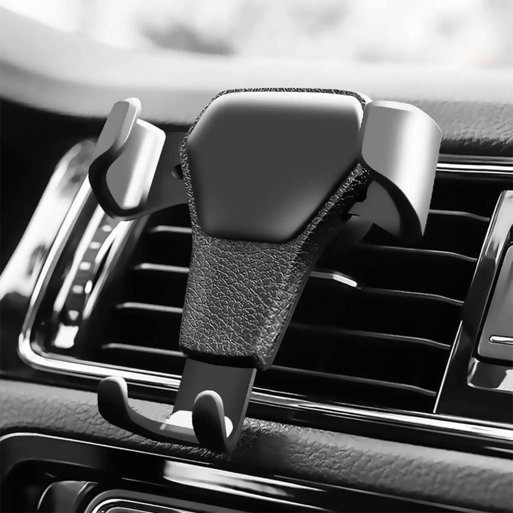 Suporte Veicular para Celular por Gravidade – Ajuste Automático, Encaixe na Saída de Ar, Compatível com iPhone Samsung X