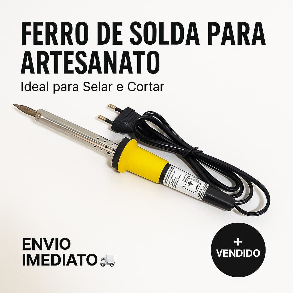 Ferro de Solda para Artesanato Feltro/Selar/Cortar 110V 220V Profissional