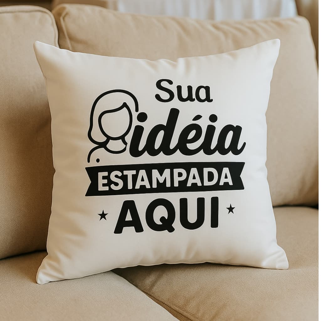 Almofada Personalizada com a sua Foto com Enchimento antialérgico Diversos Tamanhos