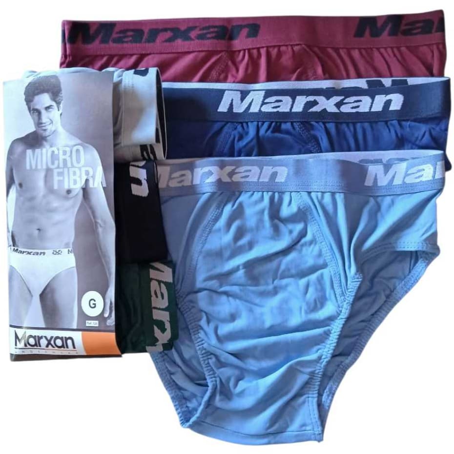 Kit 3 Cuecas Slip Marxan Microfibra Cós Exposto Personalizado adulto