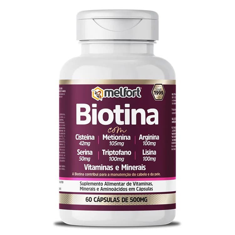Biotina - Crescimento e Fortalecimento dos Cabelos e unhas