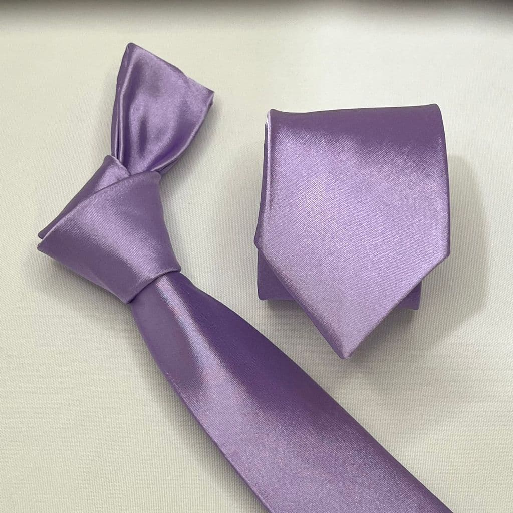 Gravata masculina lilas lavanda cetim R11,90 acima de 4 unidades - Verificar na página da loja