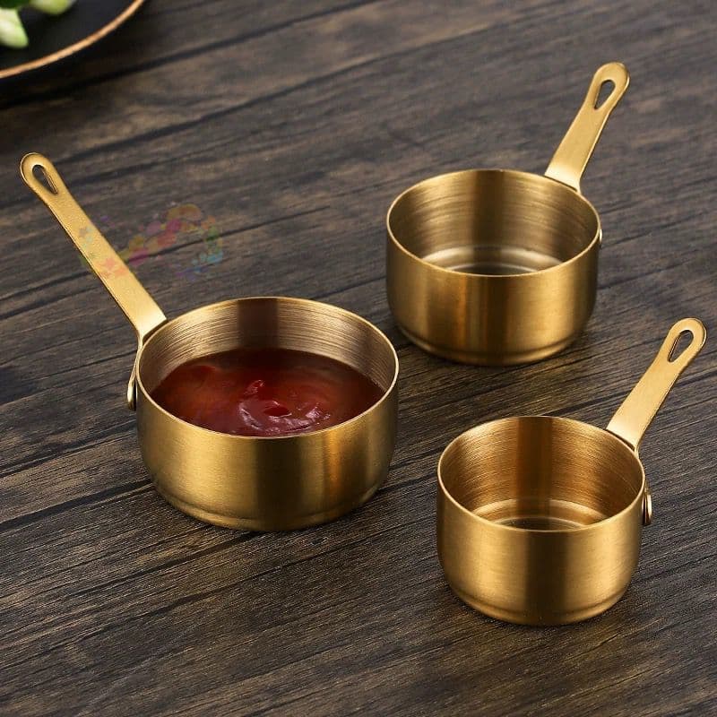 Tigela Bowl Mini Inox Prato De Molho Tempero Essencial Multiuso Cozinha