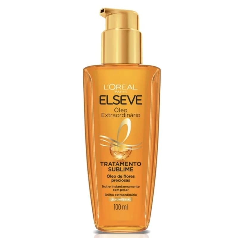 Óleo Capilar L'Oréal Paris Elseve Óleo Extraordinário 100Ml - Leave In Anti Frizz Protetor Térmico
