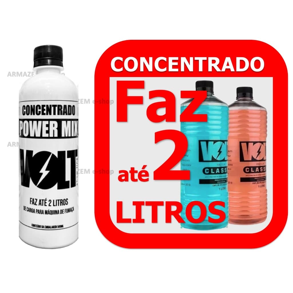 2 litros de Líquido / Fluído Para Maquina De Fumaça concentrado em 500ml
