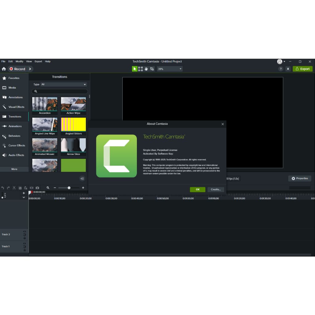 TechSmith Camtasia 2026 - Editor de Video Profissional