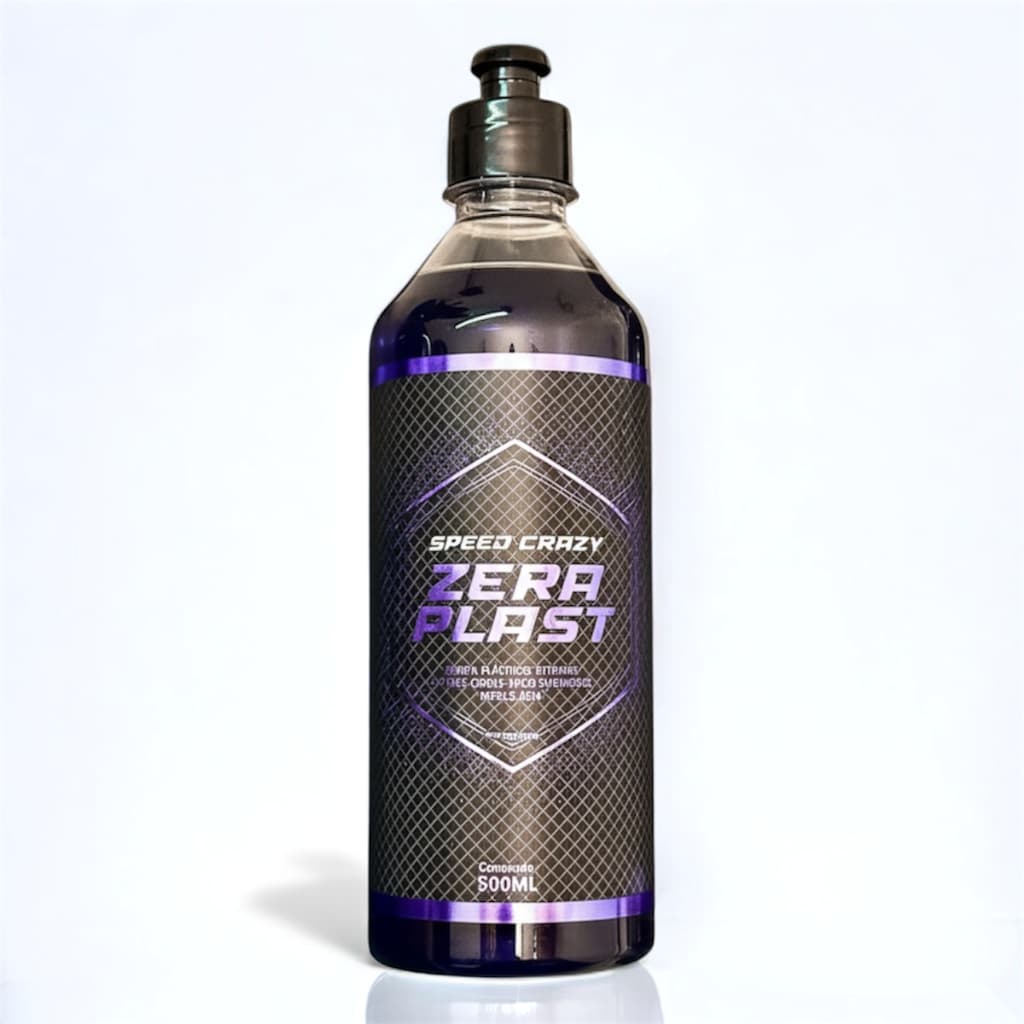 Revitalizador de Plásticos Externos Zeraplast Não Sai Com Água Restaurador 500ml Speed Crazy
