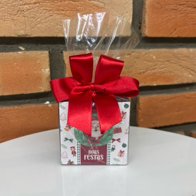 Lembrancinha de Natal com 1 sabonete Ilia secreta Natura confraternização mimo amiga família