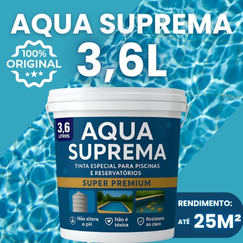 Tinta Para Piscina Azul 3,6L Impermeabilizante Alta Durabilidade Cloro Sol Alvenaria Seguro Animais