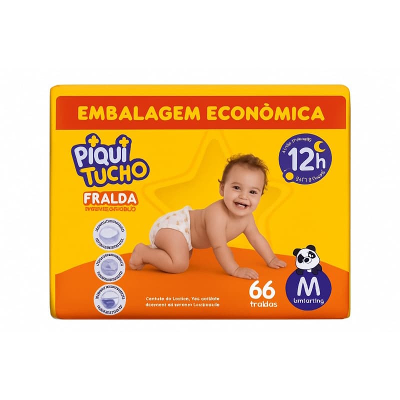 Fralda Descartável Piquitucho tamanhos M G XG XXG Extra Absorção