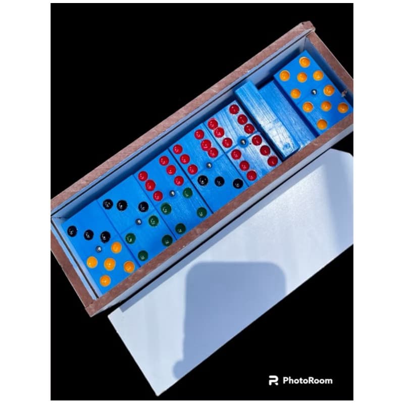 jogo dominó Pvc azul envio imediato tamanho tradicional 6x3x0,7