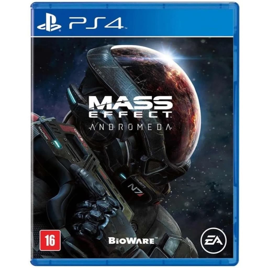 Mass Effect Andromeda PS4 Mídia Física Original – Jogo RPG Ação Sci-Fi, Mundo Aberto Espacial e História Épica