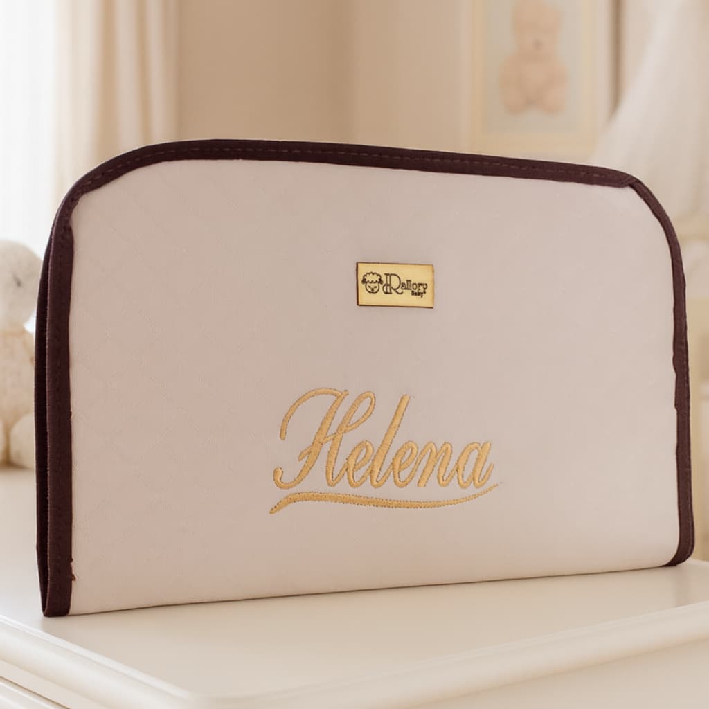 Trocador Bebê Personalizado Portátil Impermeável Acolchoado