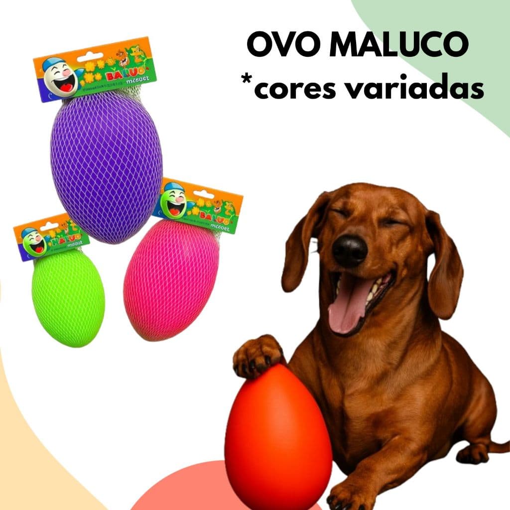 Brinquedo Cachorro Mordedor Cachorro Pet Ovo Maluco Bolinha Interativa Para Cachorro