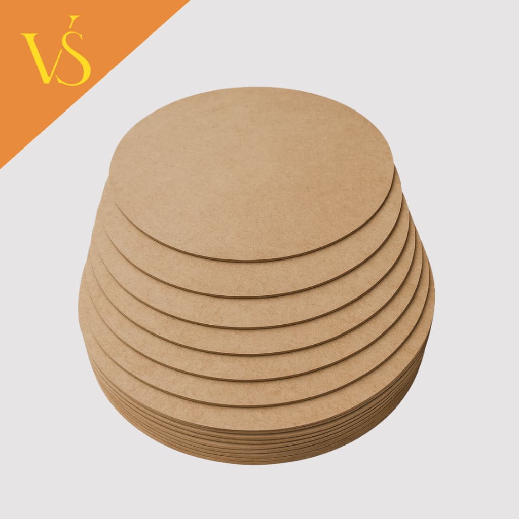 Conjunto Para Artesanato Base Redonda Souplast 10 Unidades Para Decorar E Artesanato MDF Resistente