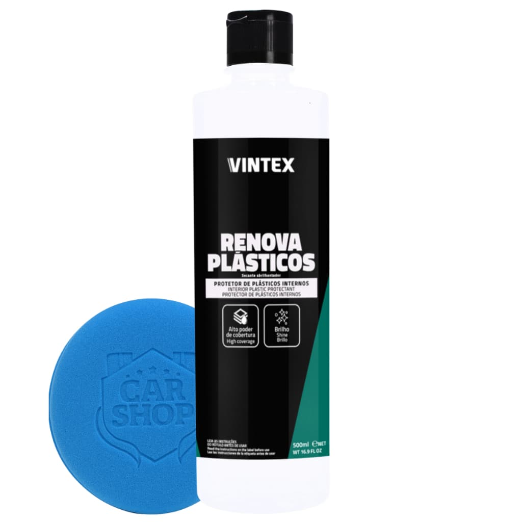 Renova Plasticos Limpa Revitalizador Borracha 500g Vonixx