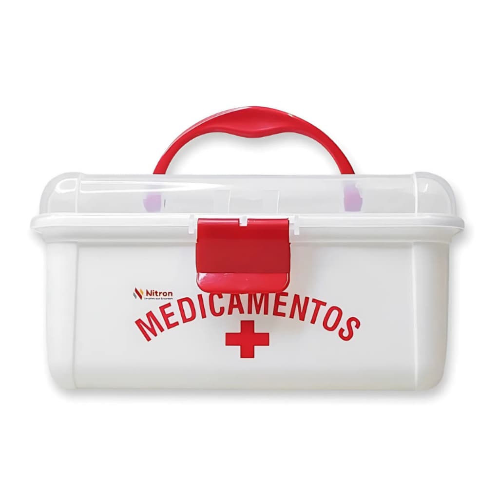 Maleta Caixa De Medicamentos Primeiros Socorros Pequena