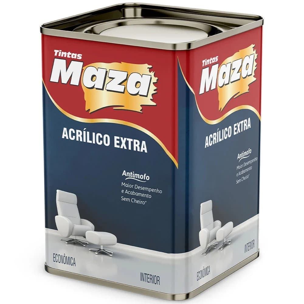 Tinta Acrílica Extra Fosco Maza 18L - Cores