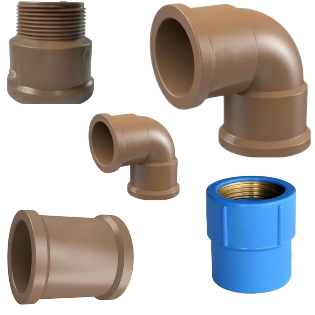 Kit Conexões Hidráulica PVC Para Água Fria 22 Peças Reparos em Vazamento de Agua