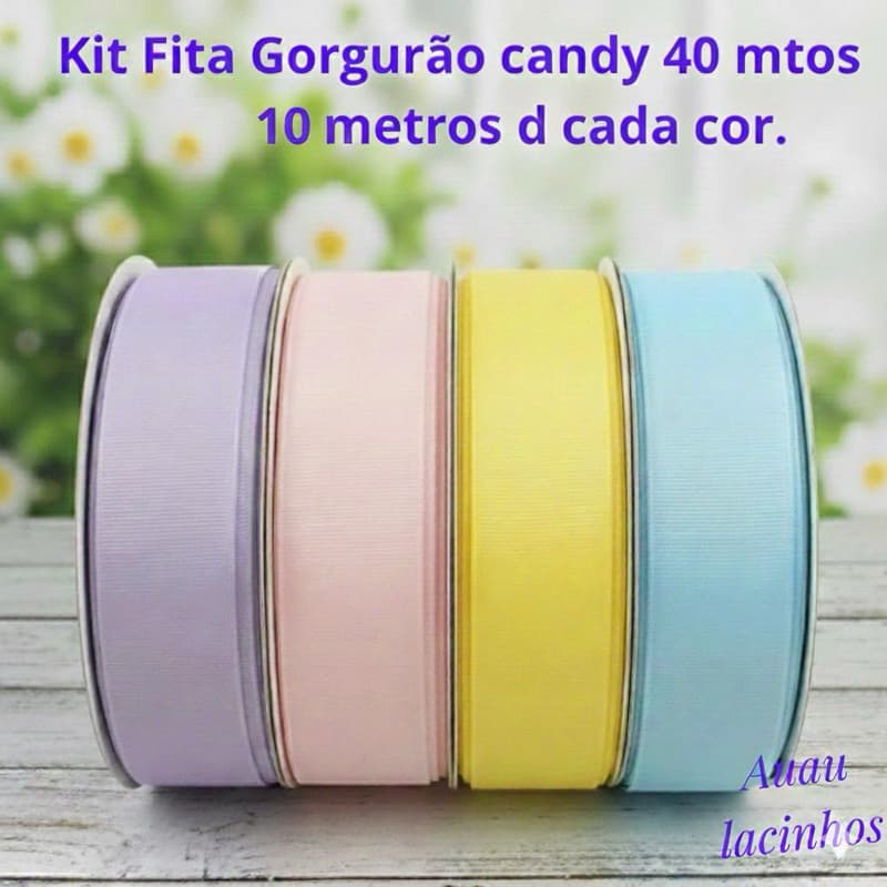 Fita de Gorgurão n°9 38mm Fitas para Artesanato Laços Infantil Aranjos de Flores Decorações