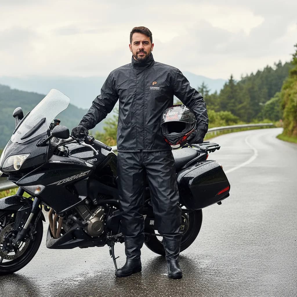 Conjunto Capa Chuva Nylon + Bota PVC - Masculina - Pioneira - Impermeável