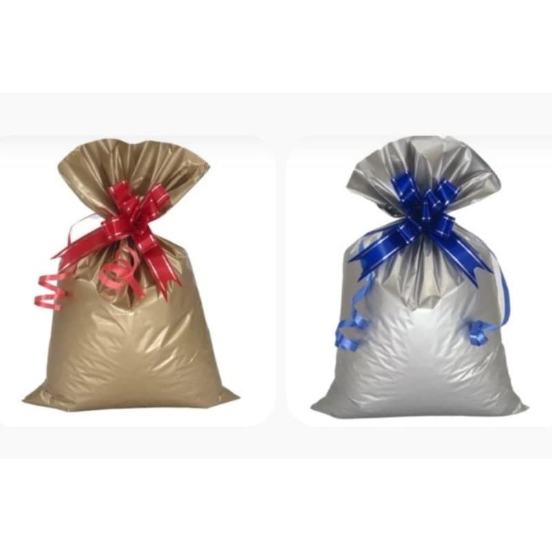 10 Saco de presente BOPP Pérola 20x29 + Laços