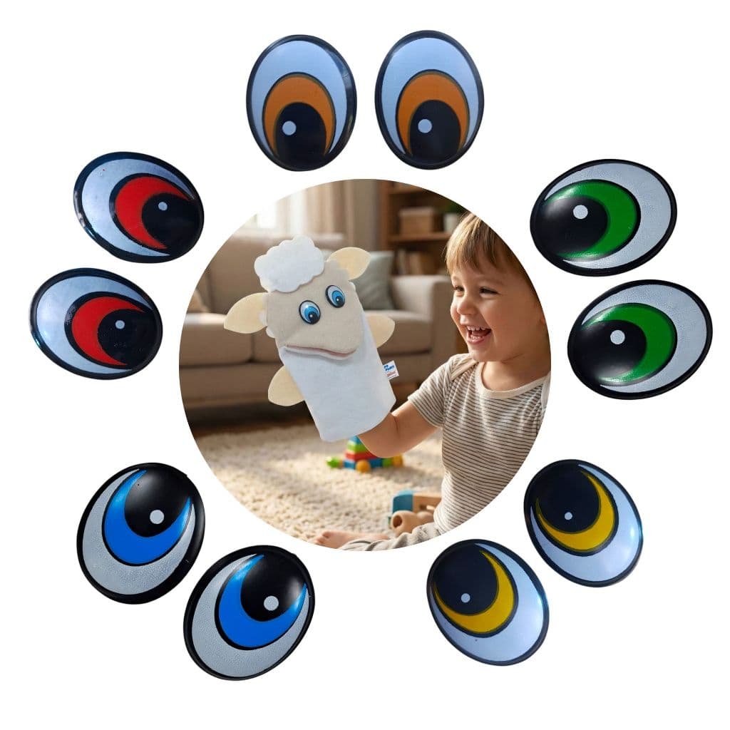 100 Pares de Olhos Casca Fixo N°4 Côncavo Oval Decorar Artesanato DIY