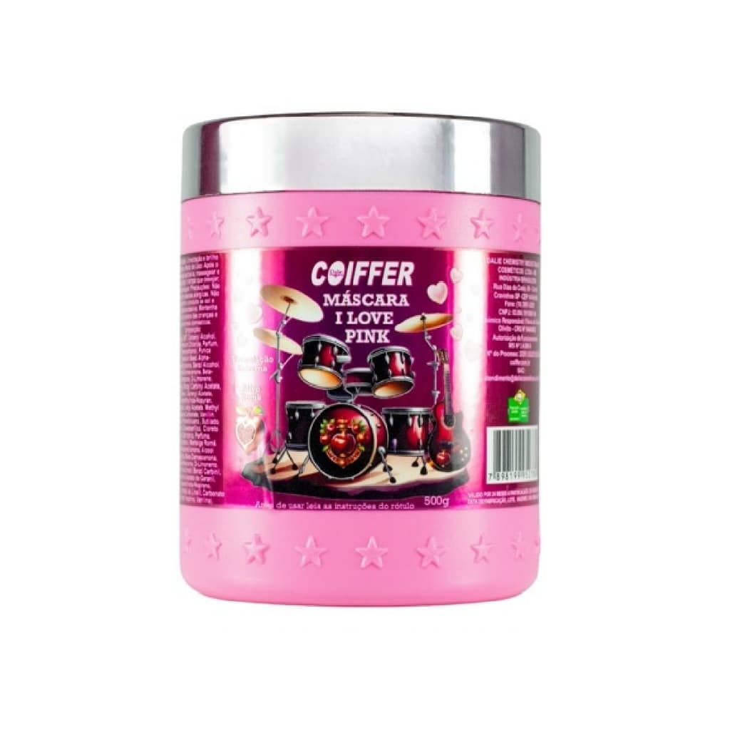 Coiffer Máscara I Love Pink 500g Umectação Extrema
