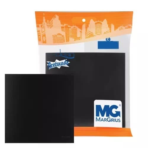 Kit 10 Placa 4x4 Cega Preto Ebony Clean Preto - MarGirius