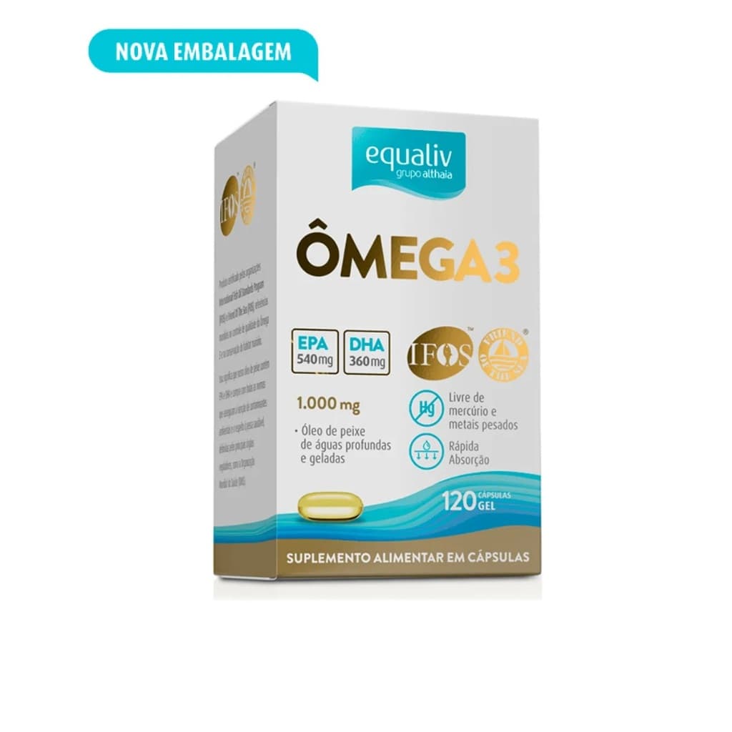 Ômega 3 Equaliv 120 Cápsulas – Ifos + Fos Alta Pureza