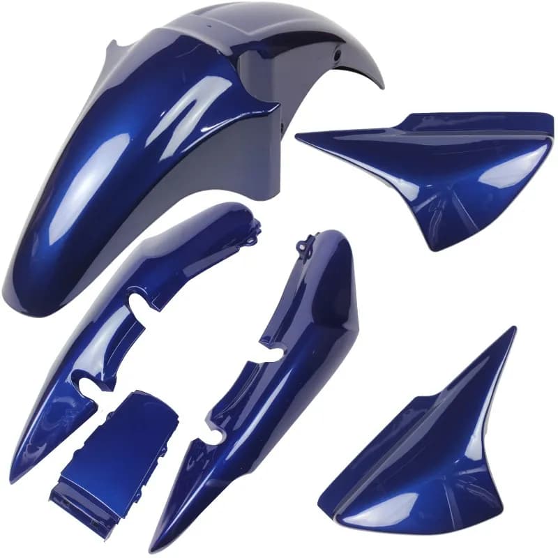 Conjunto Completo de Carenagens Titan 150 2005 e 2006 Azul Iguapé Pro Tork Modelo Original