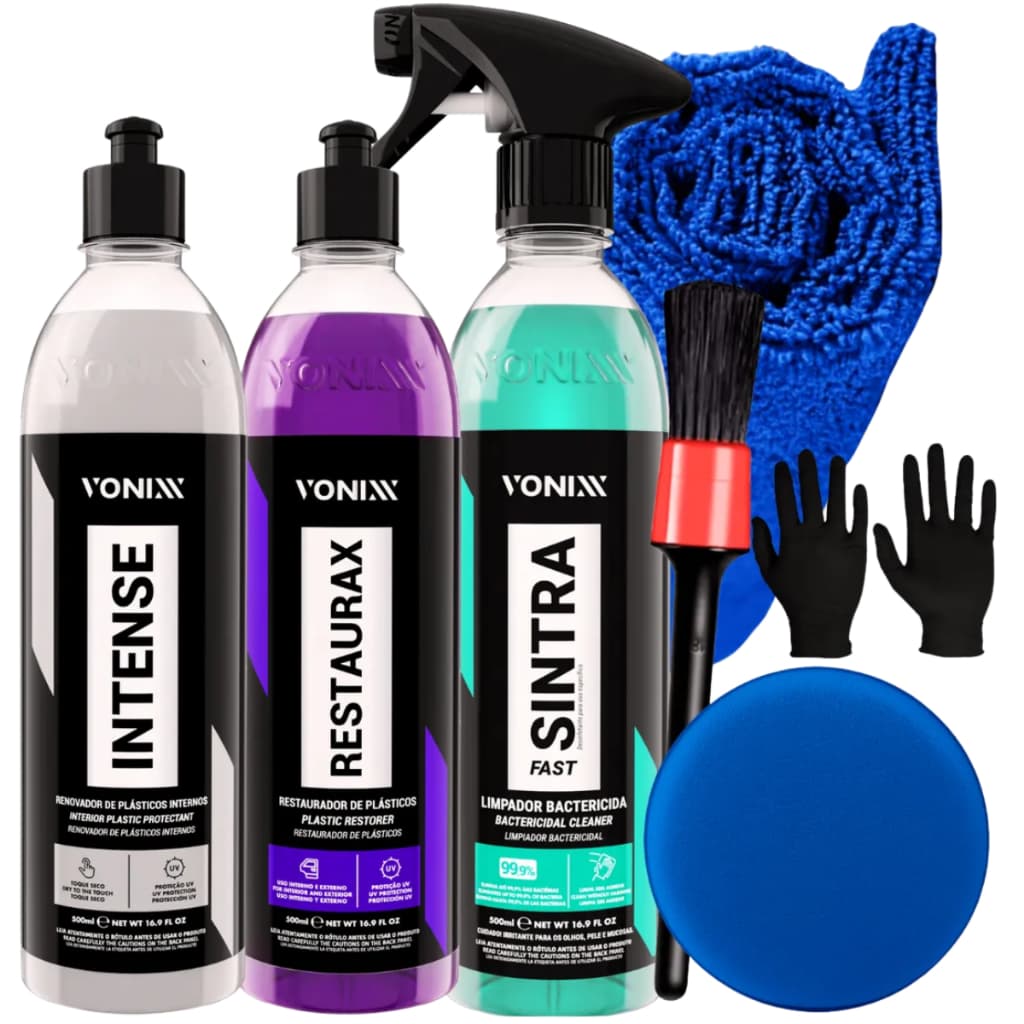 Vonixx Limpeza Automotiva Sintra Fast + Intense + Restaurax