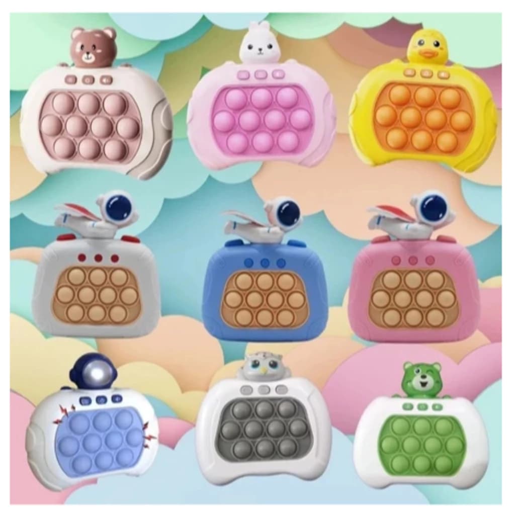 kit 10 Brinquedo Anti-Stress Pop It Eletronico Brinquedo Bolhas De Empurrar Rápido Para Crianças e Adultos