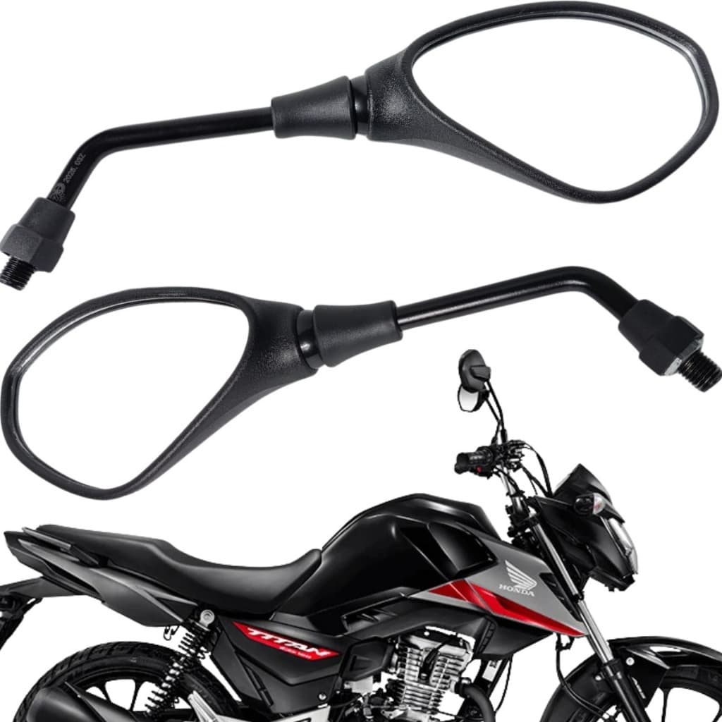Retrovisor Modelo bmw f800 Fixo Rosca Honda Par (NT)