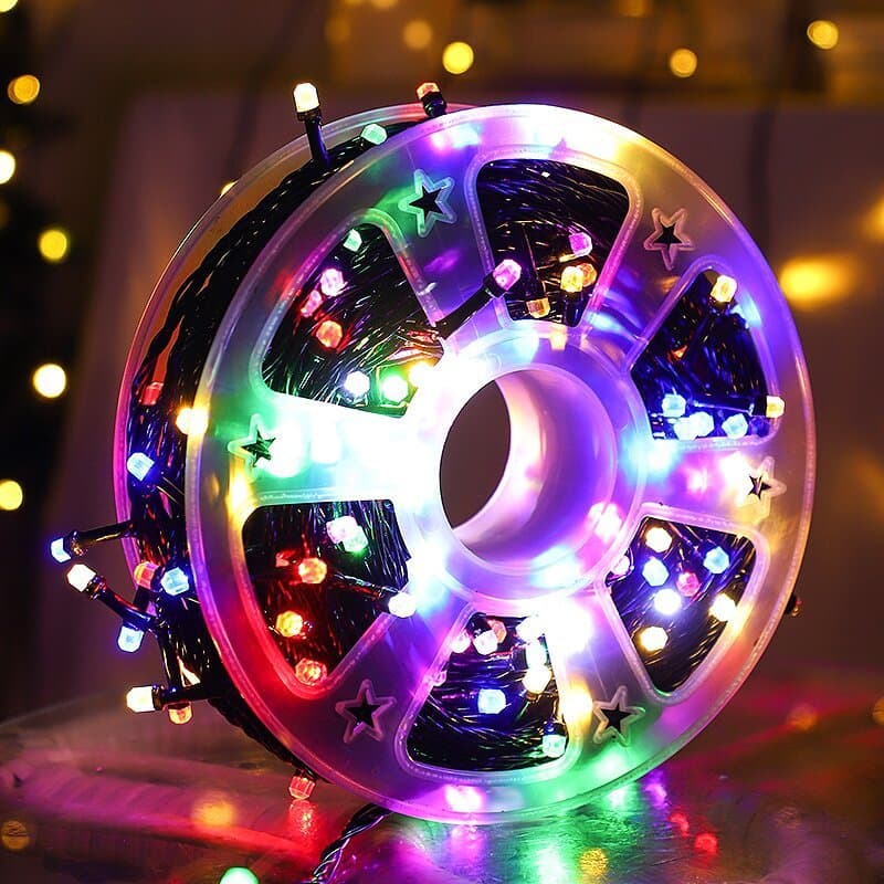 Cordão Led Natal Pisca Pisca 8 Modos de Pisca De 9MT 50MT Ou 100 Metros 110V Blindado a Prova D'agua