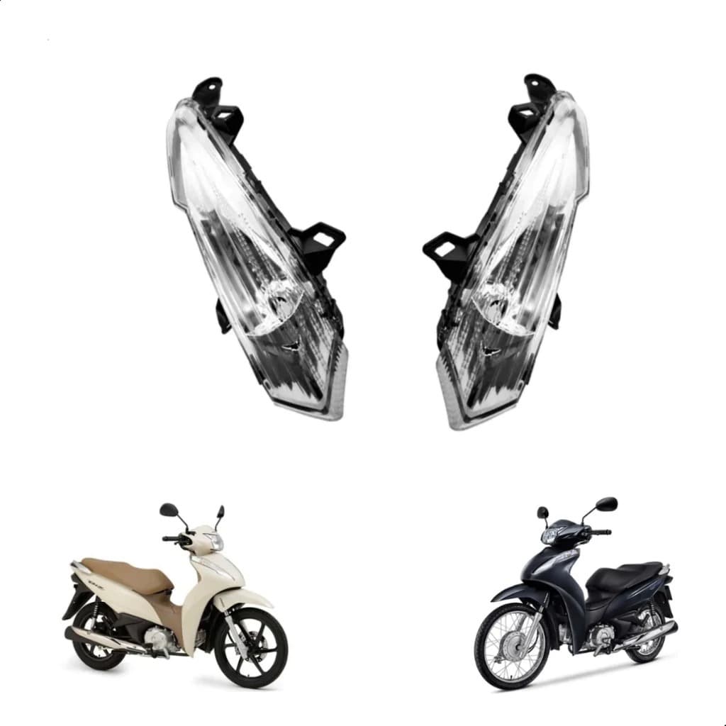 Par Pisca Setas Dianteiro Honda Biz 110i 125 2018 a 2021 Modelo Original
