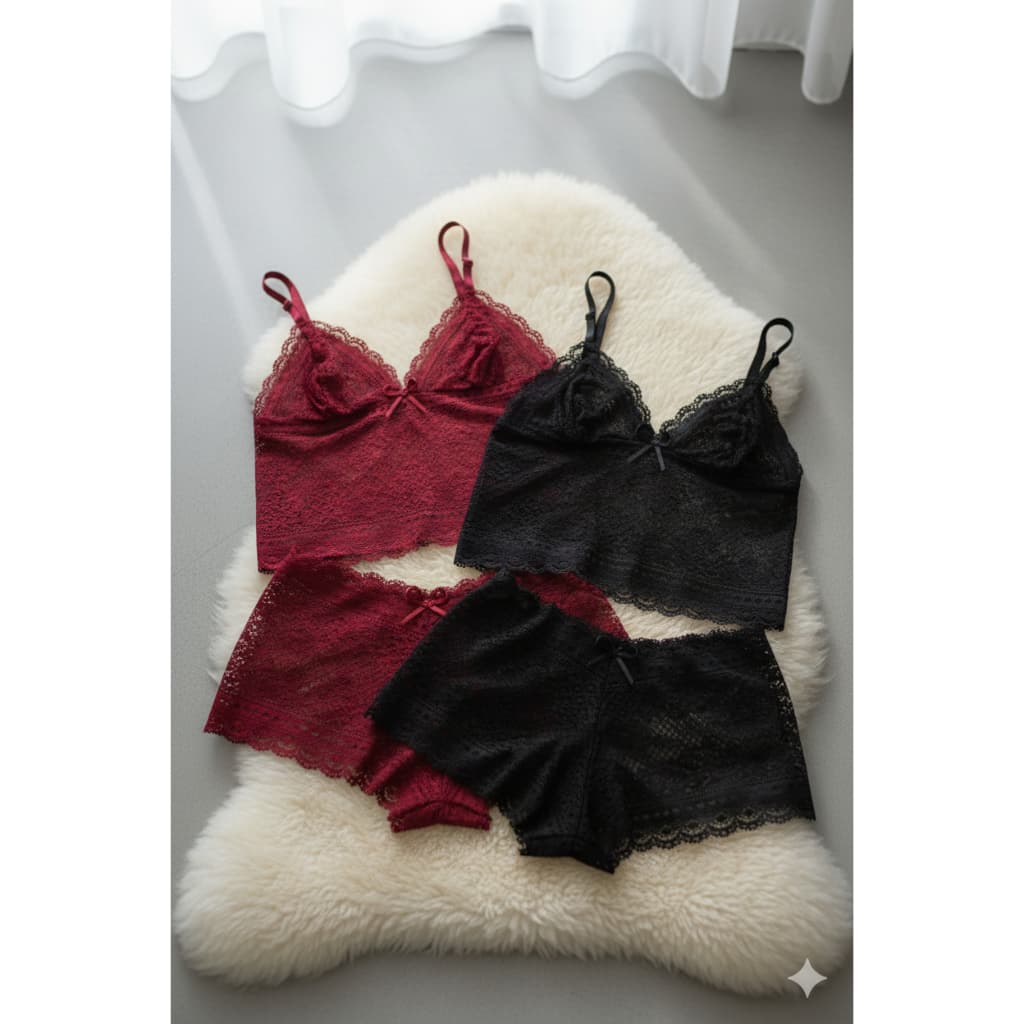 KIT COM 2 UNIDADES Conjunto de Renda Espera Marido
