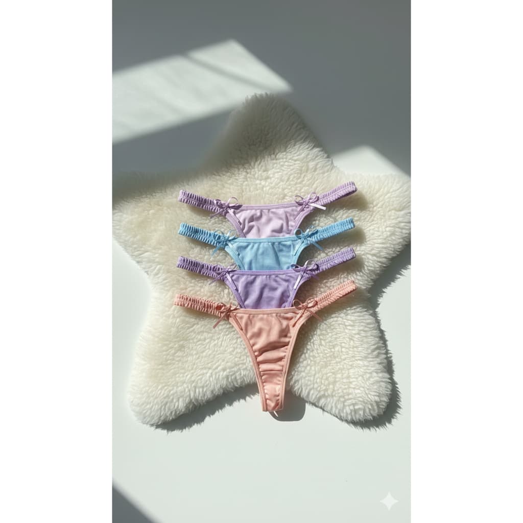 KIT COM 4 UNIDADES Tanga Lola 2 Lacinhos