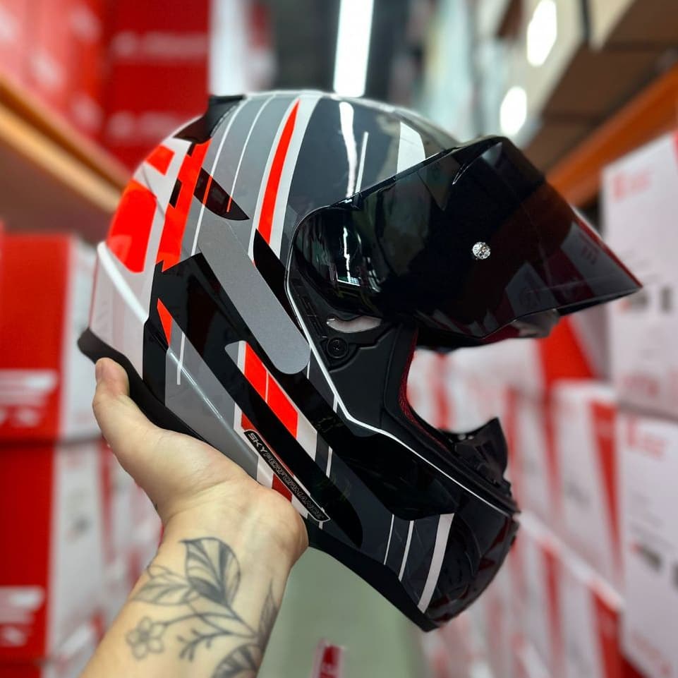 CAPACETE LS2 FF353 RAPID FLAG PRETO PROMOÇÃO BARATO NOVO ORIGINAL + VISEIRA FUME ESCURA