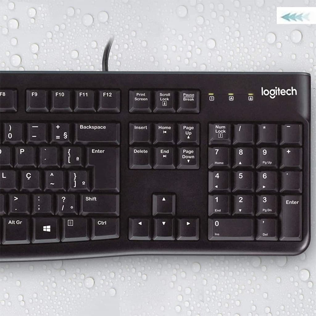 Teclado Usb Para Pc Teclado Computador Com Fio Preto C/ Nf-e