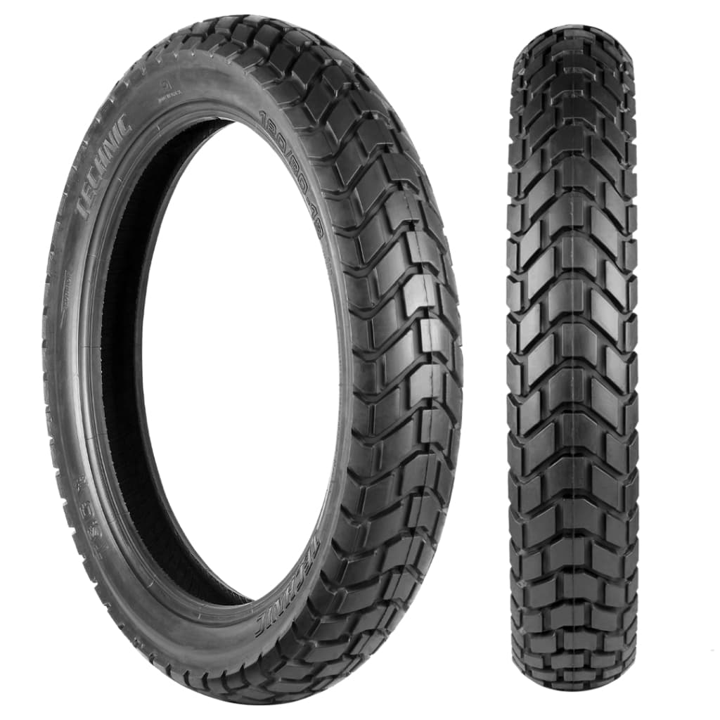 Pneu Moto 110/80-18 58P Com Camara Technic T&C 🏍️ Durabilidade
