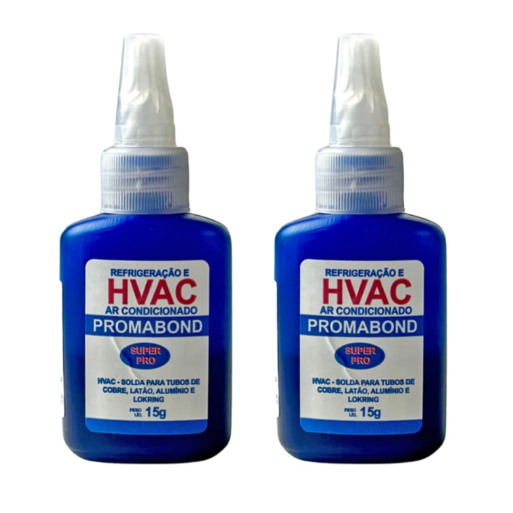 Kit 2x Hvac Mega Pro Solda Fria Cobre e Alumínio Ar Condicionado 15g