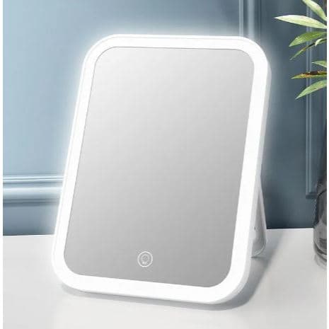ESPELHO LED PORTÁTIL  SENSÍVEL AO TOQUE,  BRANCO  QUENTE/FRIO/NEUTRO