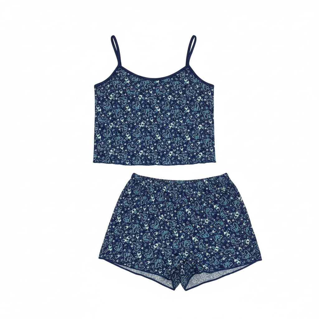 Baby Doll Suede Estampado Pijama Short Doll Feminino